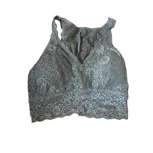 Soma Jaded Green Lace Racerback Bralette size Medium